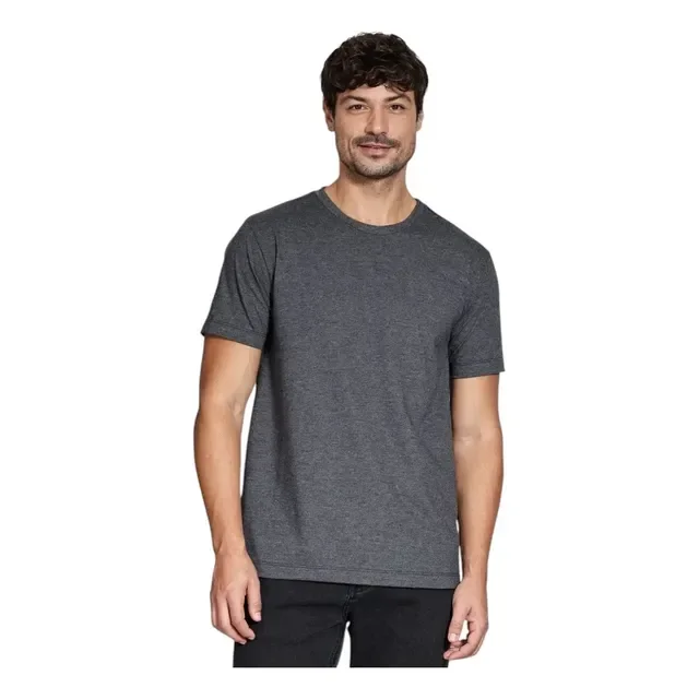 🛒Camiseta Aramis Manga Curta Basica Grafite Mescla