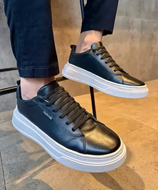 Sapato Masculino Casual Couro Legítimo Calce Fácil Macio