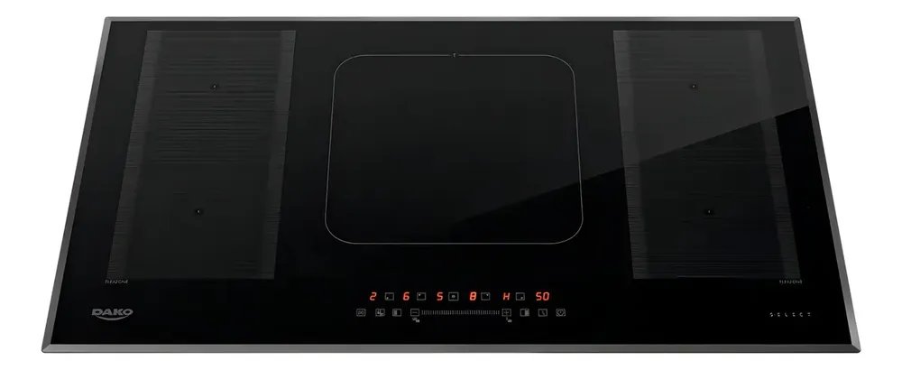 Cooktop de Indução 5 Bocas Dako Select com 2 Zonas Flexíveis