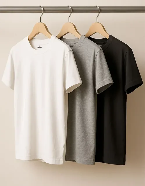 Kit com 3 Camisetas Sandrini Algodão