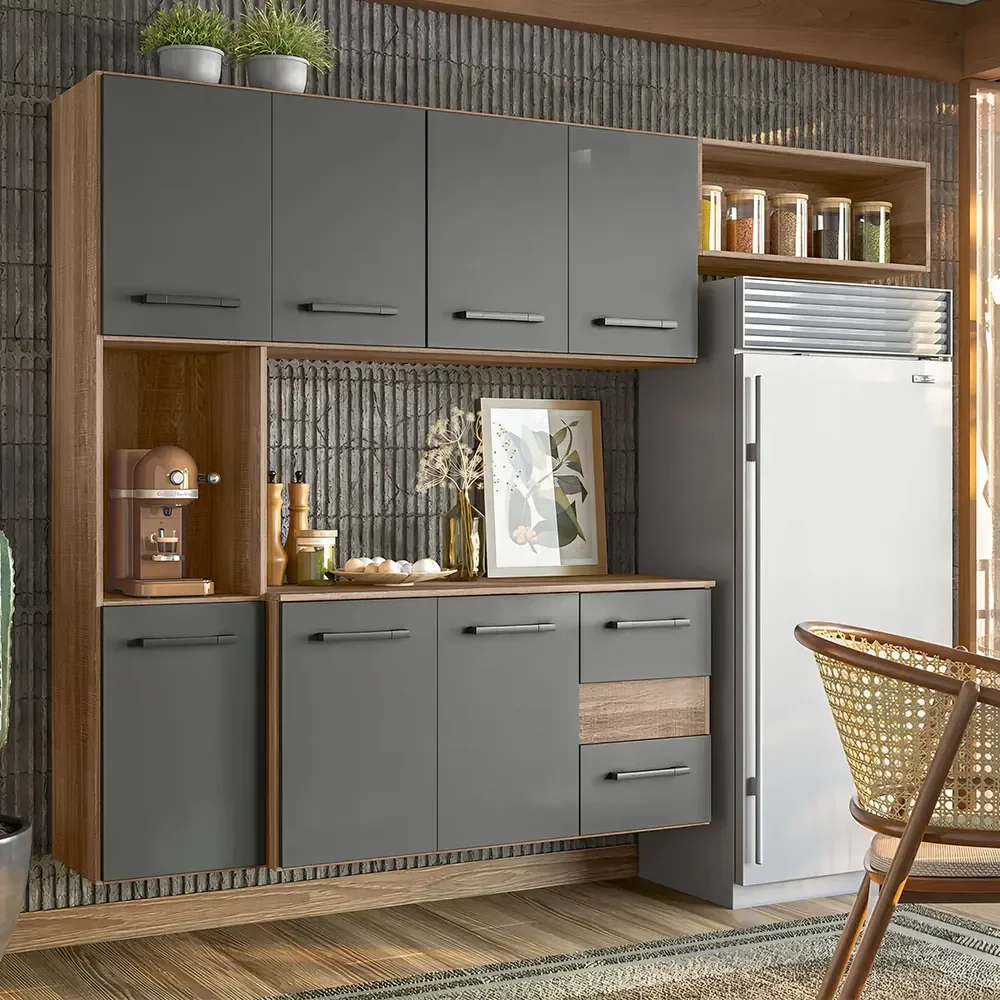 Armário De Cozinha Completa Madeira Juliete (+ cores) ​