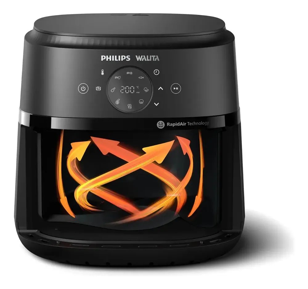 Fritadeira Airfryer Digital Série 2000 XL, Philips Walita, 6,2 litros NA230/09