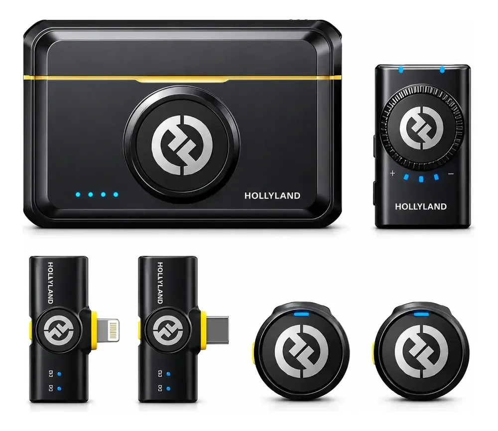 Microfone Lapela Lark M2 Combo Usb C E Lightning Bluetooth Preto