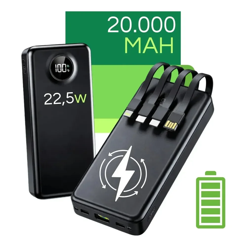 Carregador Portátil Davely Power Bank 20000mAh