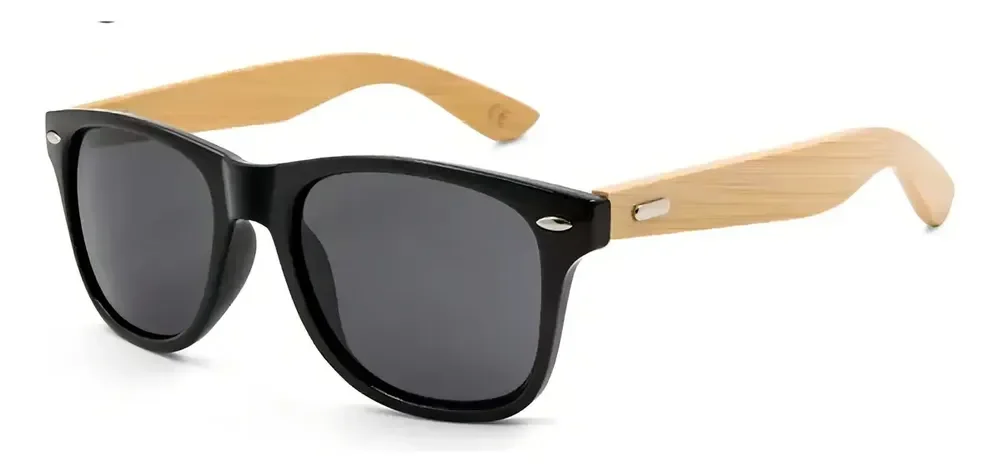 ÓCulos De Sol Masculino Haste De Madeira Bambu Uv 400 Top