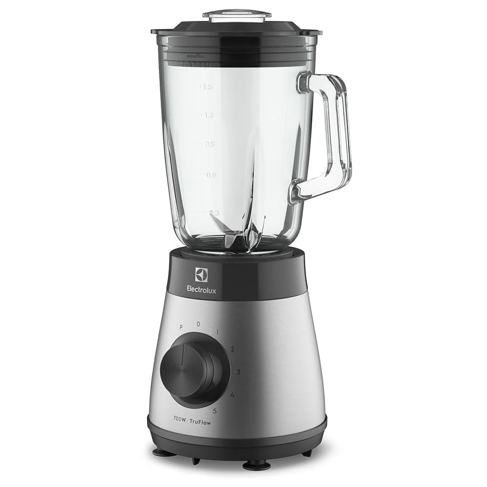 ✨Liquidificador Electrolux 700w 1,5L Experience com Copo de Vidro e Tecnologia TruFlow™  Cor Inox Preto (EBS30)✨️