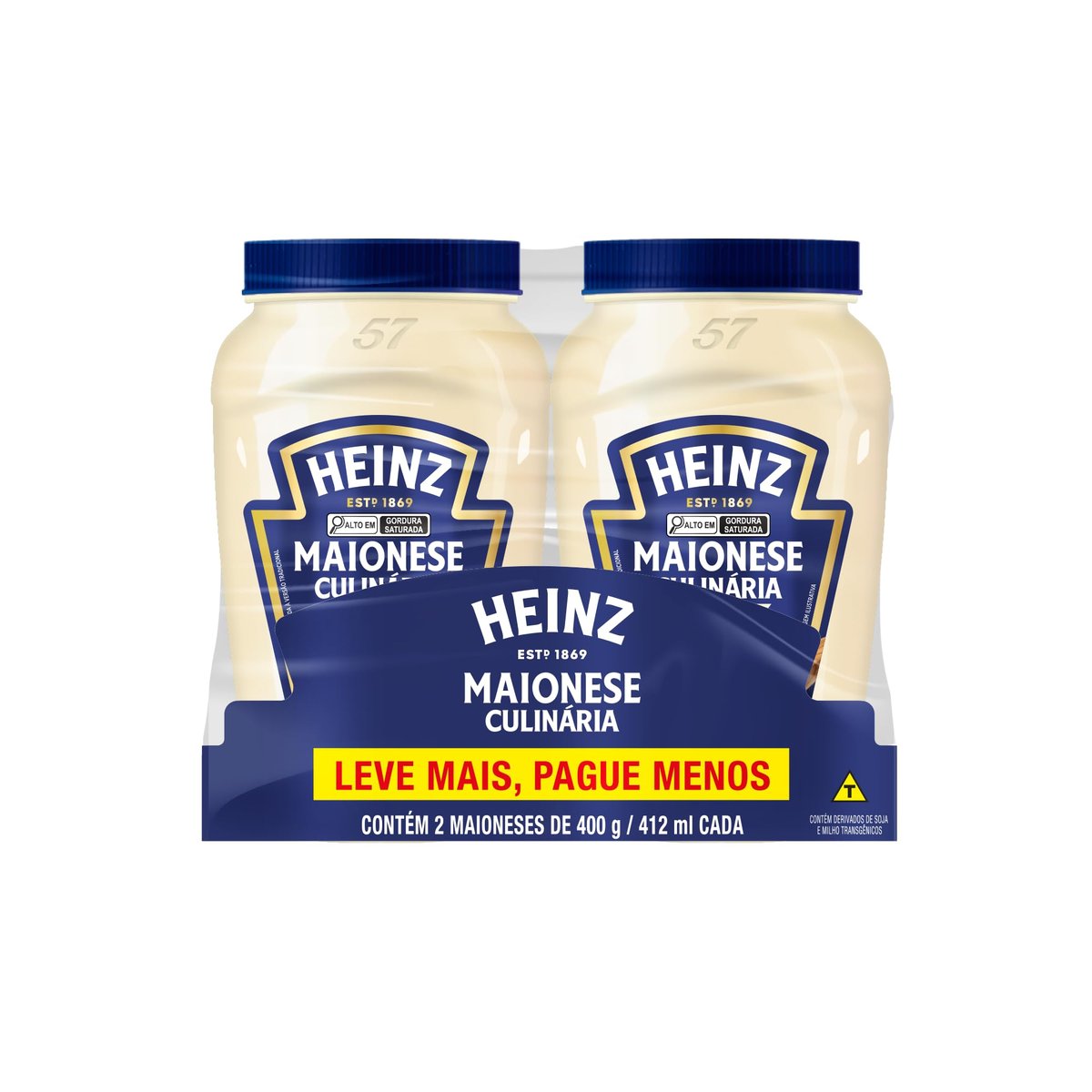 Heinz Pack Maionese Tradicional, 400G - 2 unidades