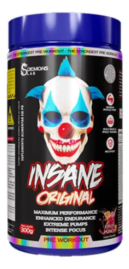 Pré Treino Insane Fruit Punch 300g - Demons Lab