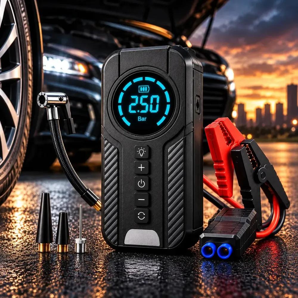 Compressor De Ar Portátil Para Carro 12V