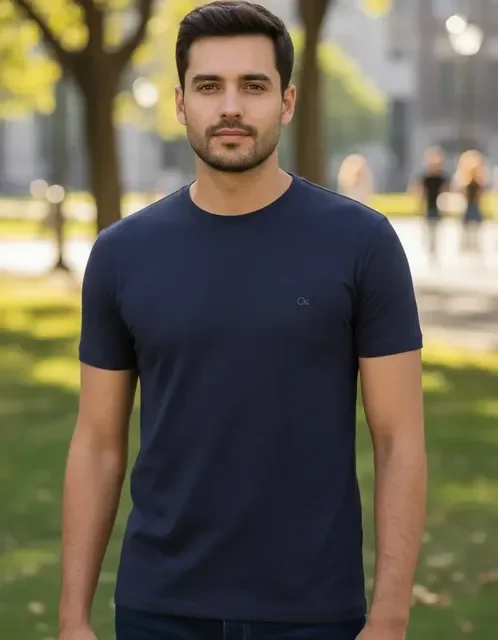 Camiseta Masculina Básica Slim Algodão - Ogochi
