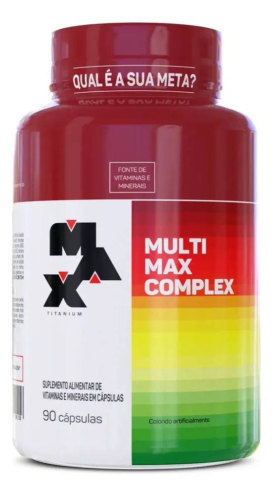 Multivitaminico Multimax Max Titanium 90 Capsulas Max Titanium Sabor Natural