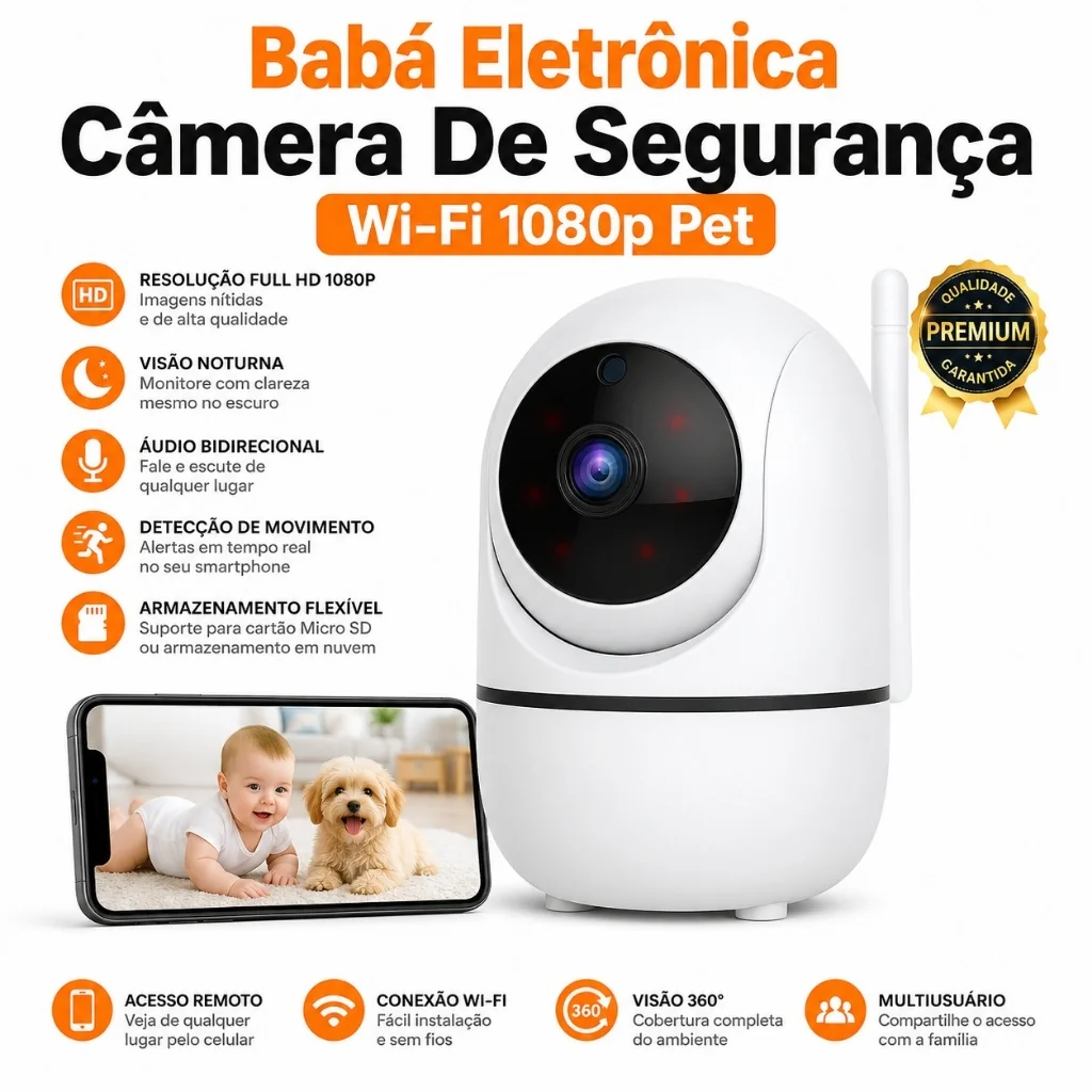 ✨Babá Eletrônica Câmera De Seguraca