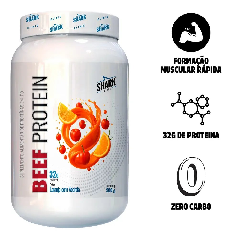 Beef Protein Zero Lactose da Shark Pro 900g