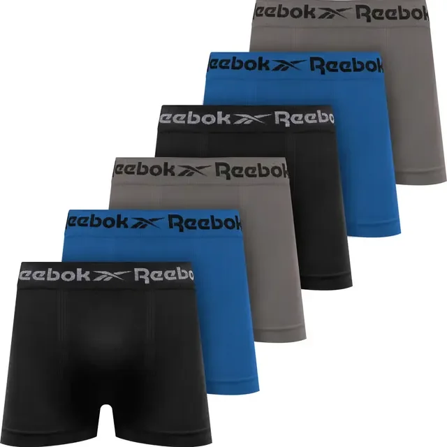 Kit 6 Cuecas Boxer Reebok Microfibra