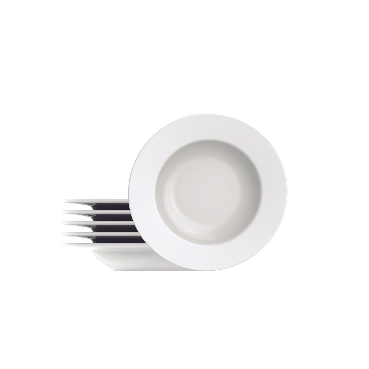 ✨Kit Prato Fundo Tramontina Maria Augusta em Porcelana 23 cm 06 Peças✨️