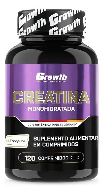 Creatina Creapure 120 Comprimidos Growth Supplements Neutro