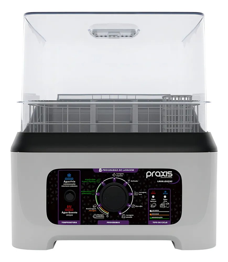 ✨Lava Louças Praxis Portátil LLPP Semi-Automática Branca✨️