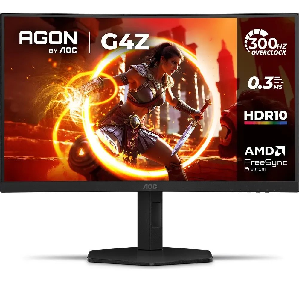 🛒Monitor Gamer Curvo AOC AGON G4Z 27" 300Hz 0,3ms HDR10 Base Ajustável C27G4Z/P Preto
