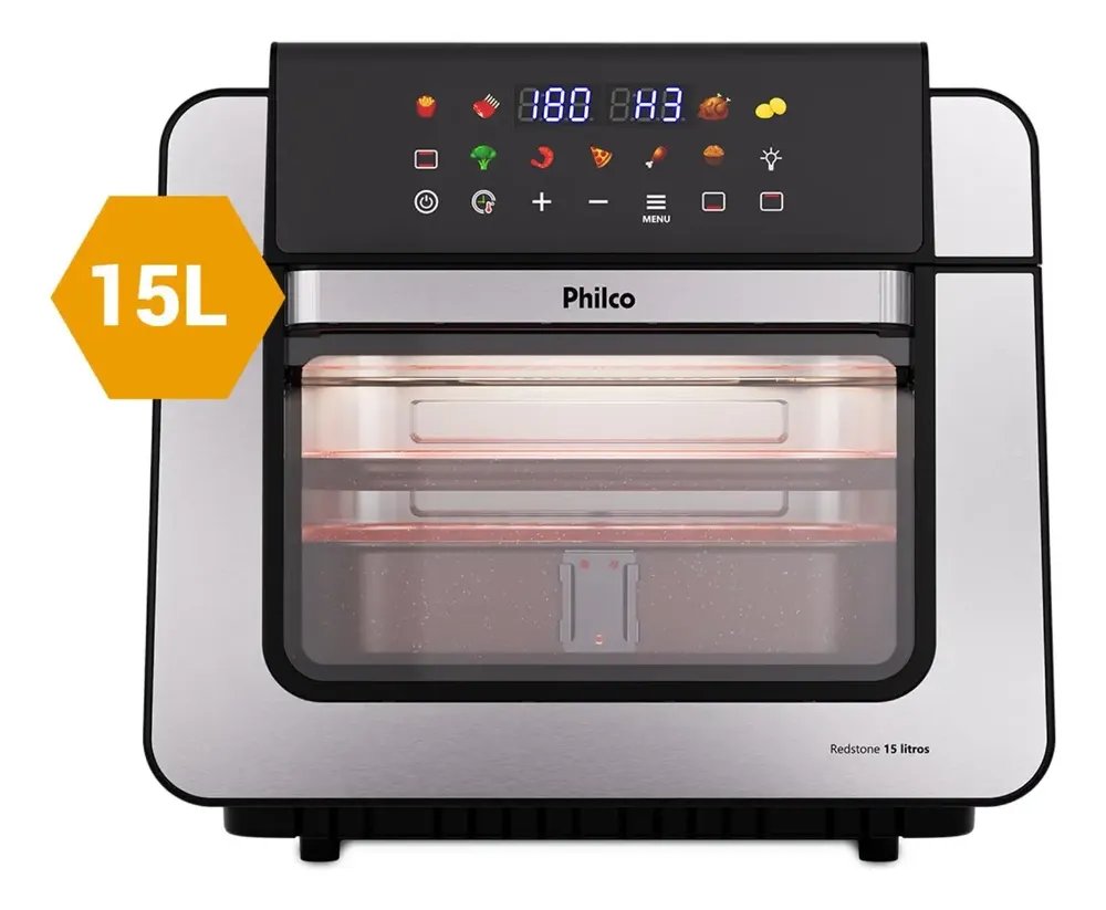 ✨Air Fryer Oven Philco Paf15b 15l Dupla Resistência 1800w✨️