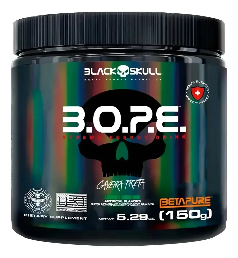 Pré Treino Bope (150g) - Black Skull Sabor Limão