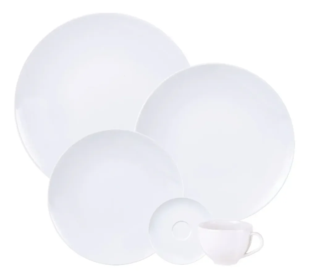Aparelho De Jantar Tramontina Flávia Em Porcelana 20pçs