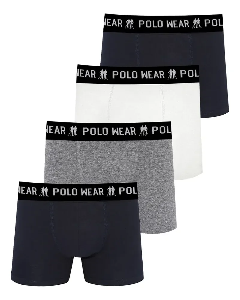 Kit com 4 Cuecas Algodão Polo Wear