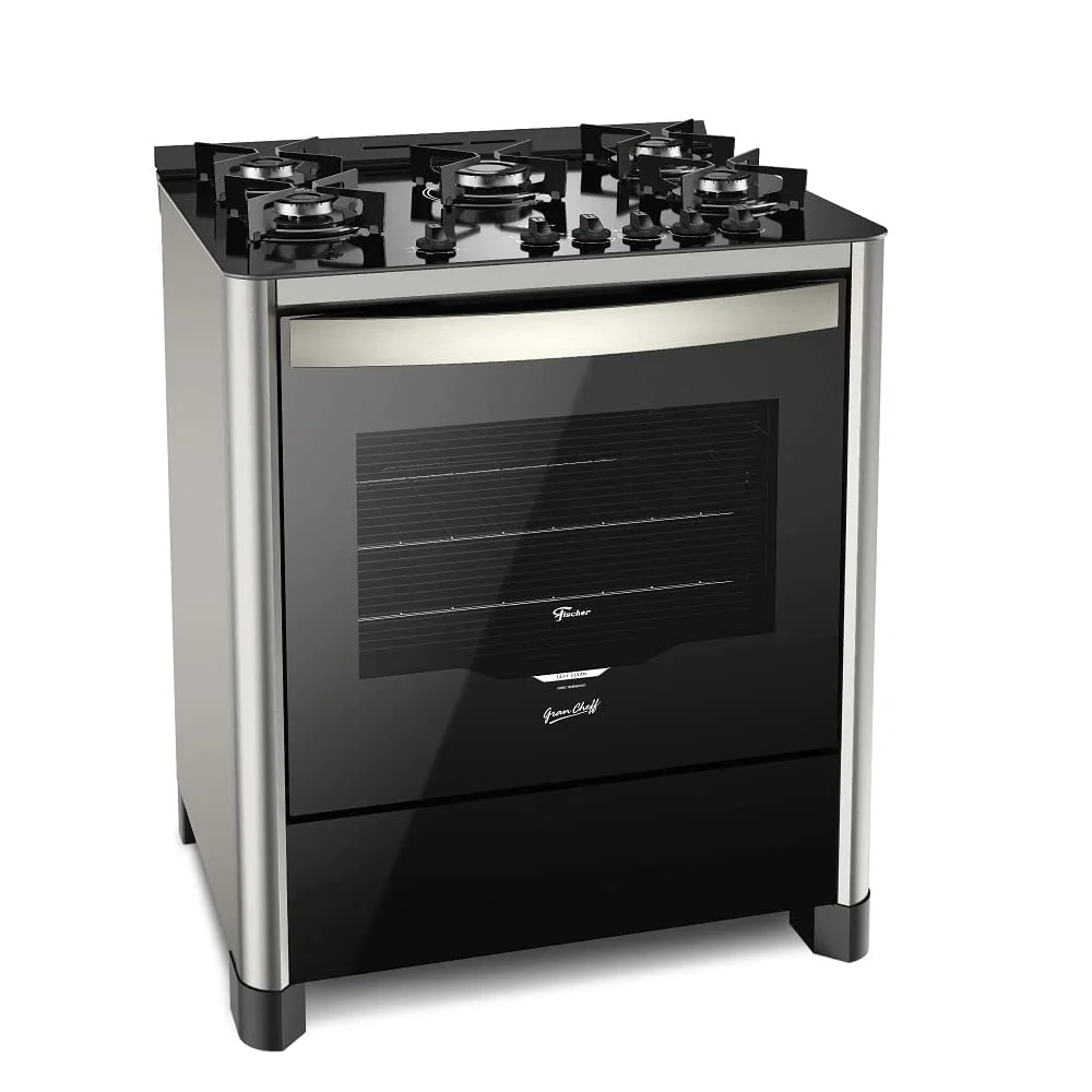 Fischer Fogão de Piso à Gás 5 Bocas Grand Cheff Silver Bivolt