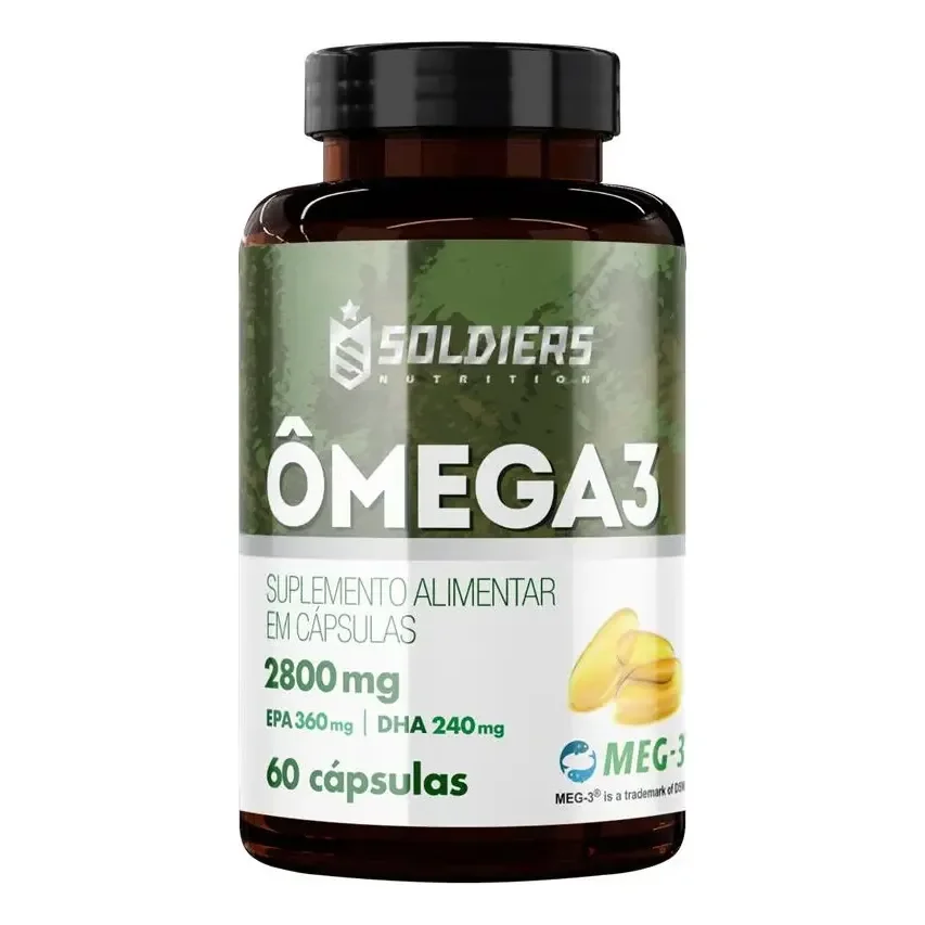 Ômega 3 1000mg 60 Cápsulas Soldiers