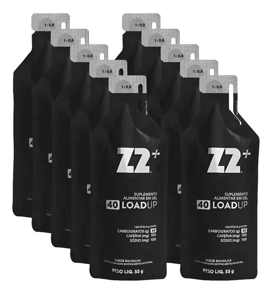 Energy Gel Z2+ Original Caf 40 Carb Box 10uni Sachê 55g