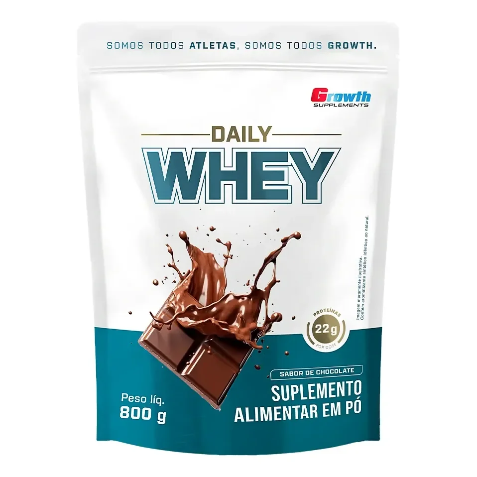 ✨Daily Whey Protein 800g Growth Supplements Chocolate✨️
