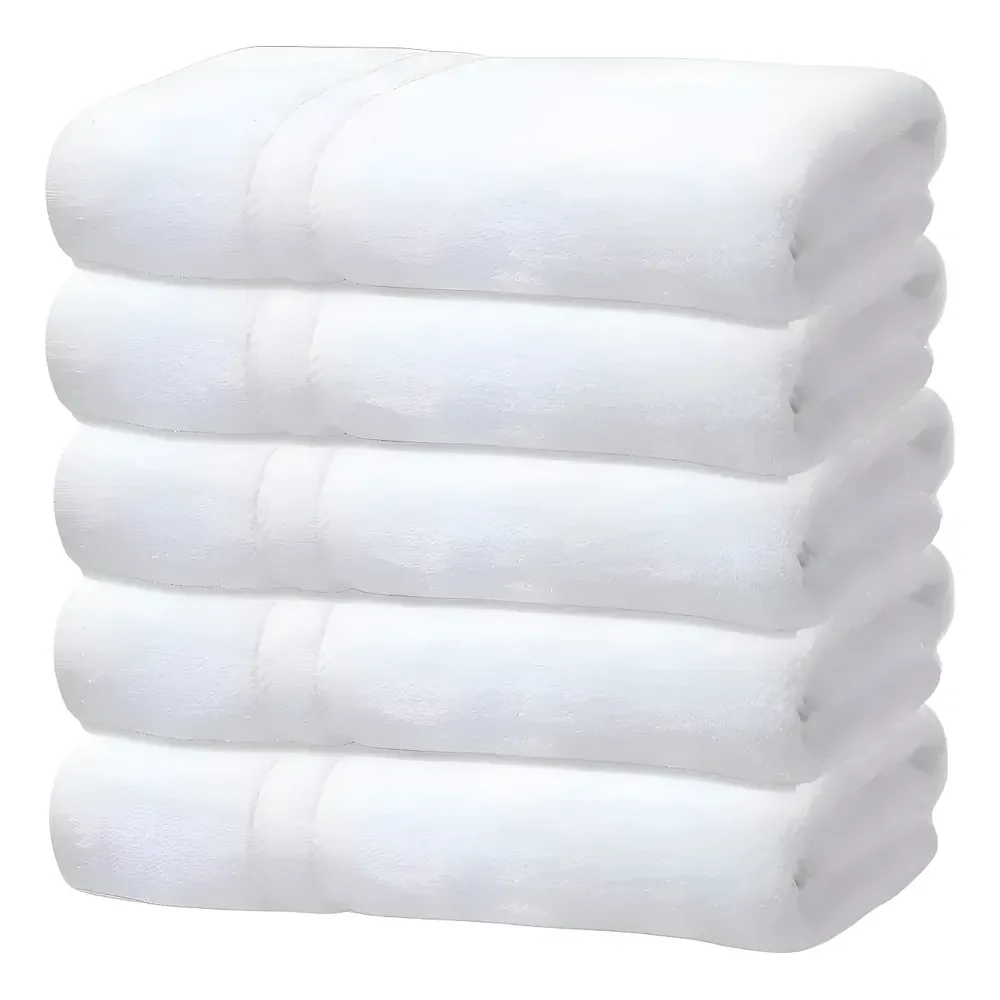 Kit 5 Toalhas Banho Gigante Grossa Hotel Luxo 75x150cm