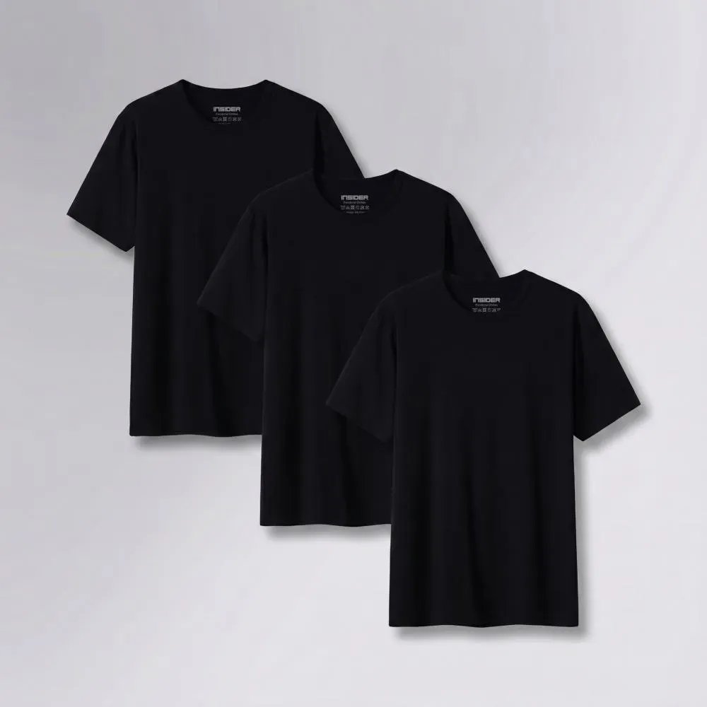 Kit 3 Camisetas Light T-shirt Insider (P ao XGG)