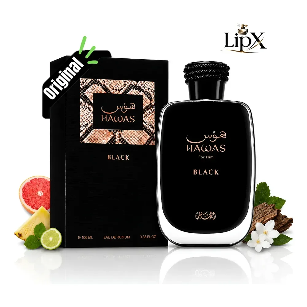 Perfume Árabe Rasasi Hawas Black EDP 100ml