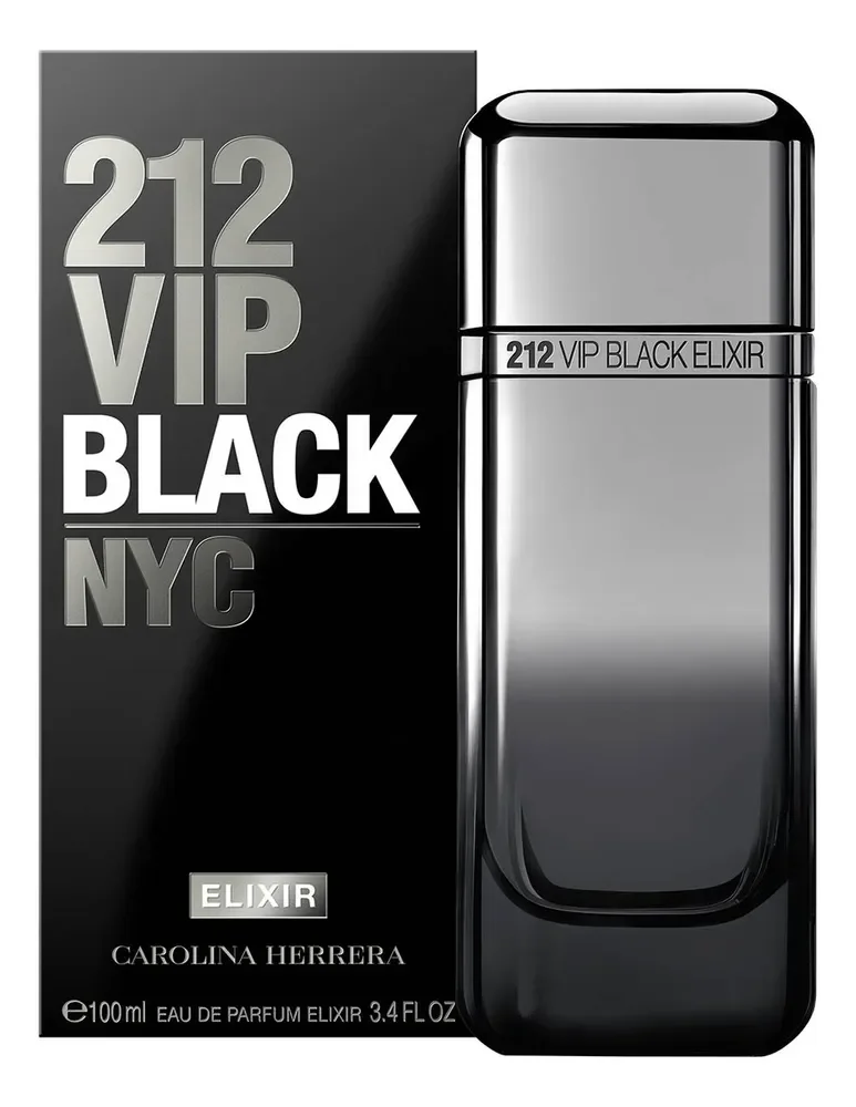 ✨Perfume Carolina Herrera 212 VIP black elixir eau de parfum elixir 100 ml masculino✨️