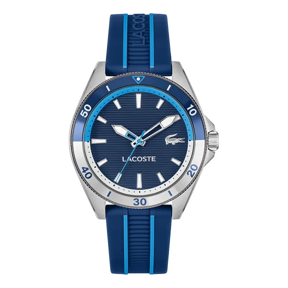 LALA ORIGINAL, VENDIDO PELA VIVARA 🐊 Relógio Lacoste Mainsail Masculino Em Borracha Azul 2011456 Azul