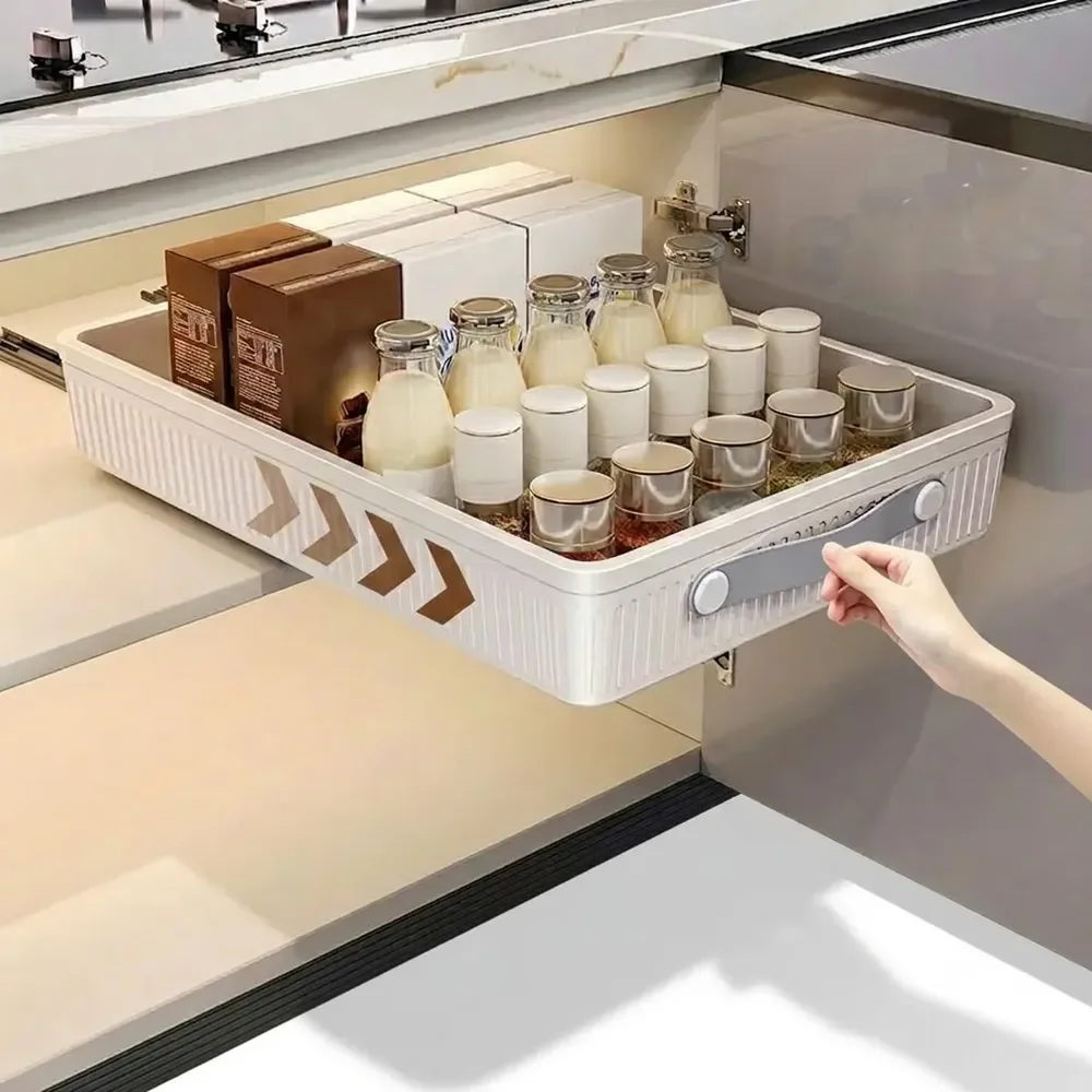 Gaveteiro Organizador Deslizante Para Cozinha,fácil Instalar