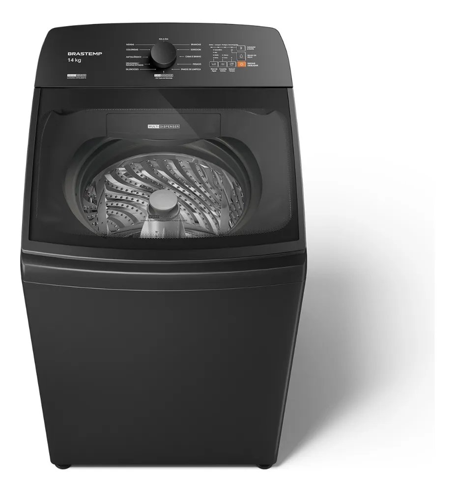 Máquina de Lavar Brastemp 14Kg Cinza Smart Sensor- BWJ14A9 127v