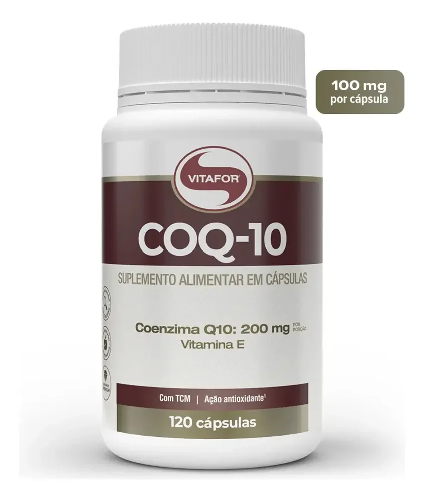 suplemento alimentar Coenzima Q10 200mg Por Porção 120 Cápsulas Vitafor