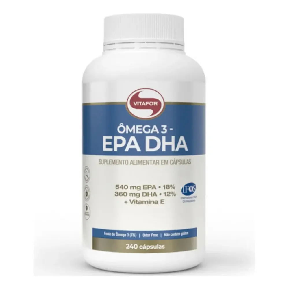 ✨Ômega 3 Epa Dha 240 Cápsulas Vitafor Sem Sabor✨️
