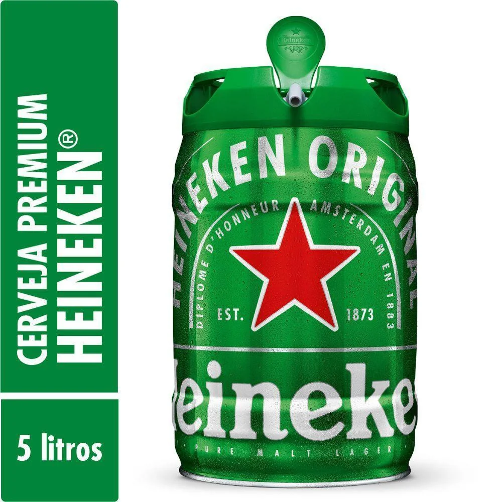 🛍️ Cerveja Premium 5L Barril Heineken
