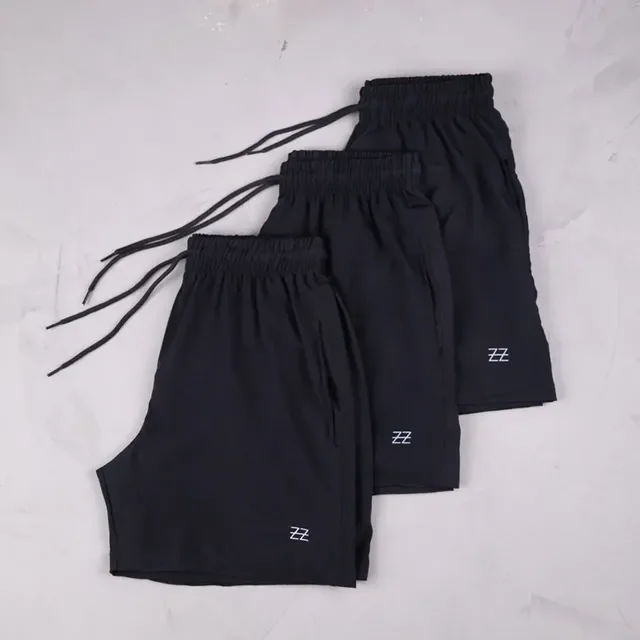 Kit com 3 Bermudas Academia Fit