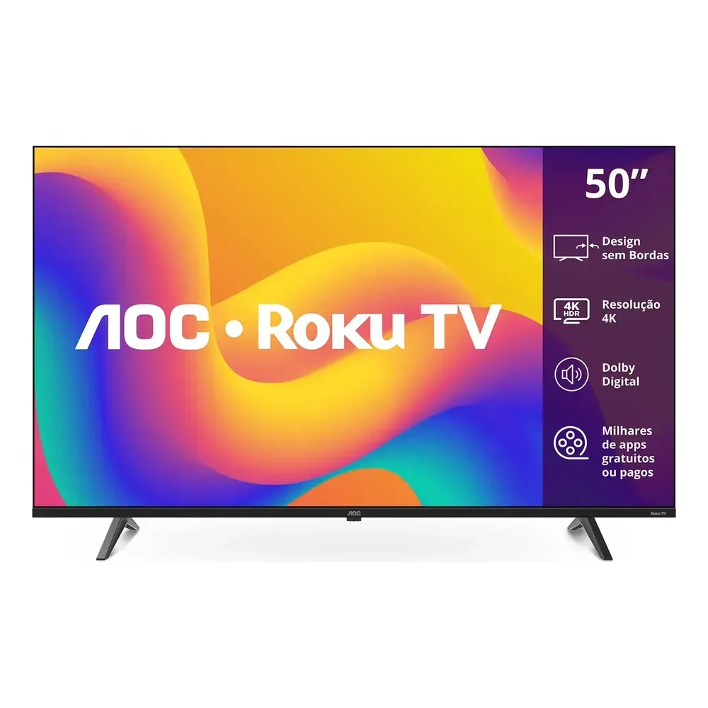 🛒 Smart Tv Roku Tv 50 7045 4k Uhd Aoc Bivolt