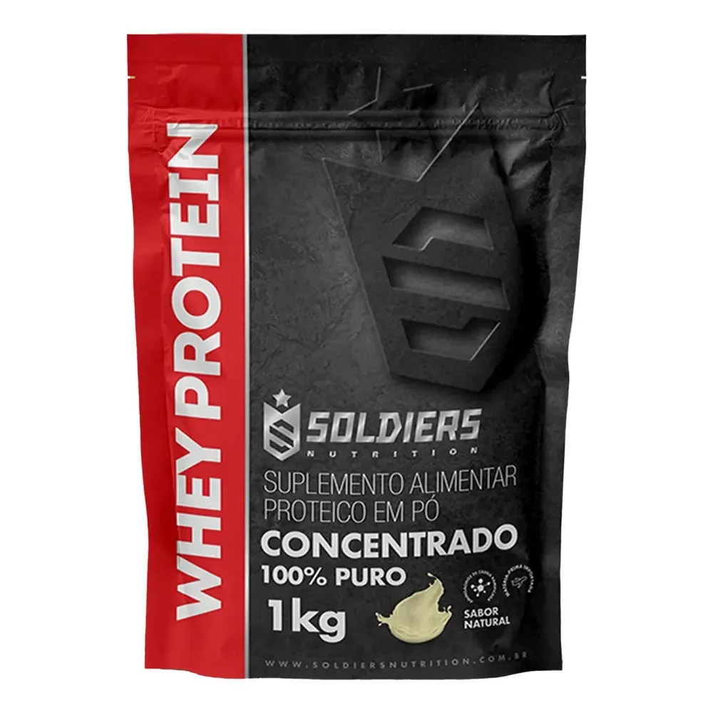 ✨Whey Protein Concentrado 1kg Sabor Natural 100% Puro Importado On / Optimum - Soldiers Nutrition✨️