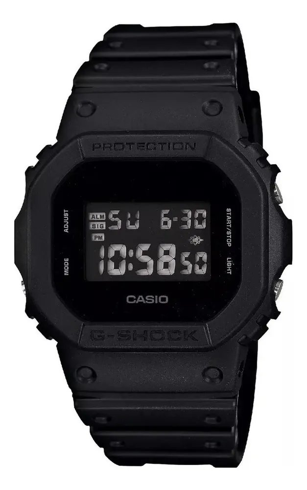 Relógio Casio Masculino G-shock Digital Preto Dw-5600bb-1dr Preto