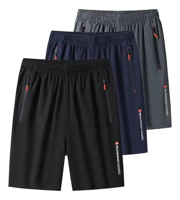 Kit 3 Bermudas Dry Fit Academia