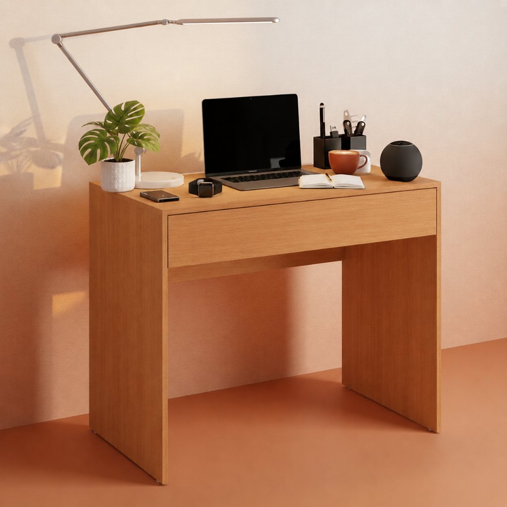 Mesa para Computador Compacta com Gaveta Ideal Home Office e Estudos