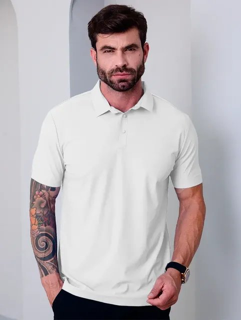 Camisa Polo Tecido Tech Casual (P ao G1)