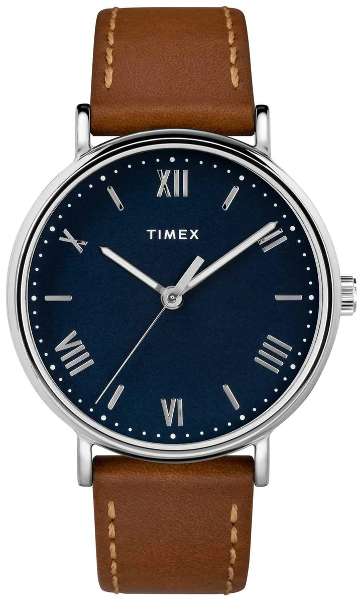 Timex Relógio masculino Southview com pulseira de couro de 41 mm