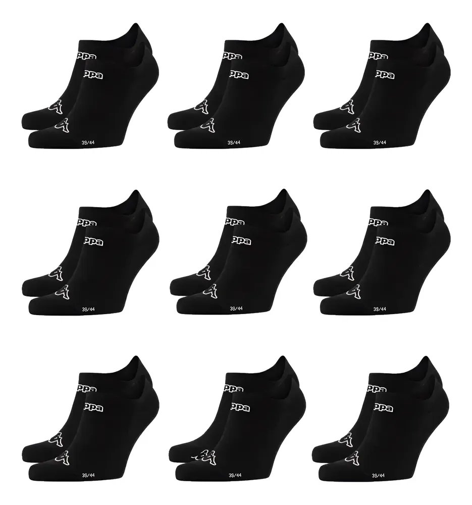 Kit com 9 Pares Kappa Sapatilha Soquete