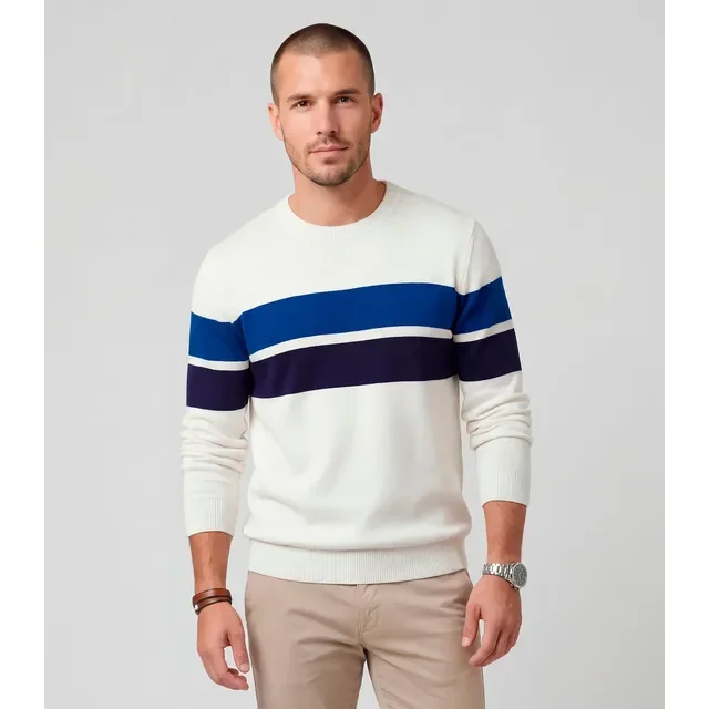 Suéter Comfort Tricot Listrado